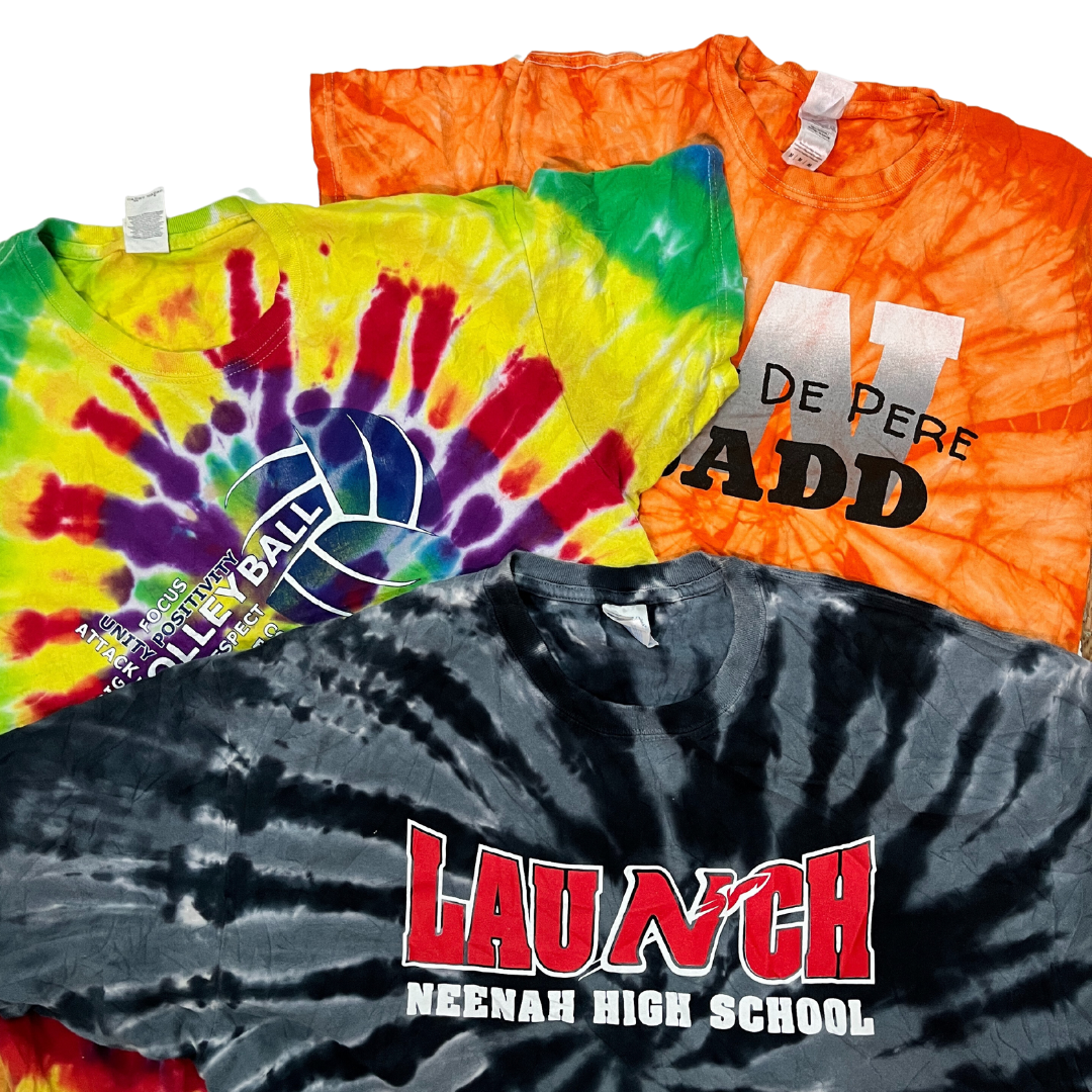 TIE DYE T-SHIRTS PACK PER UNIT