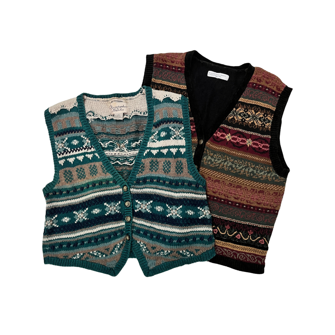 VINTAGE KNITTED VESTS PACK