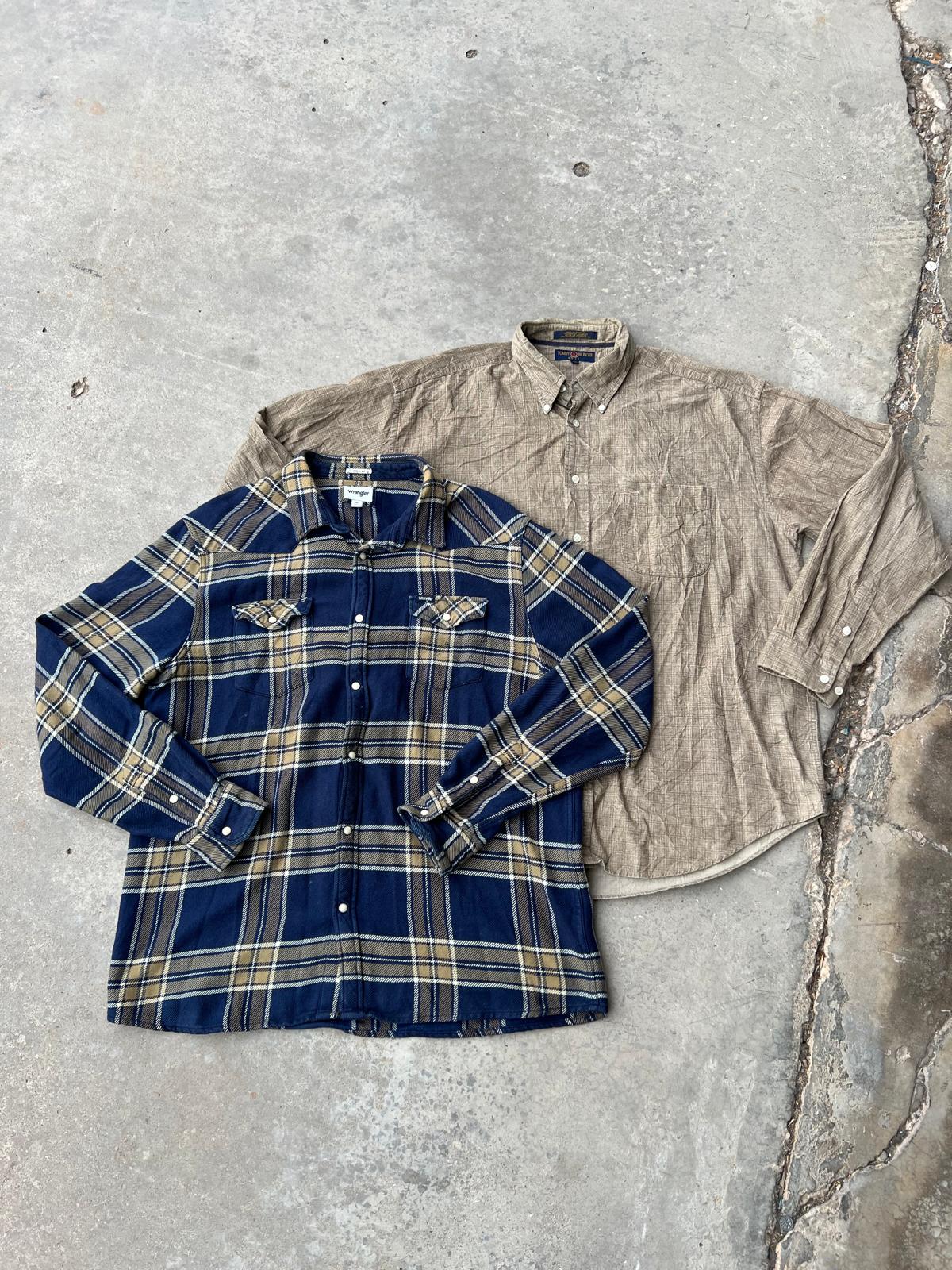 BRANDED FLANNEL AND CORDUROY SHIRT KILO PACK