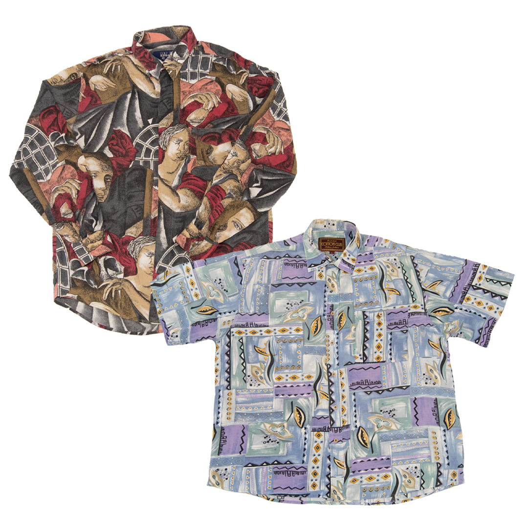 PACK VINTAGE GEOMETRIC SHIRTS