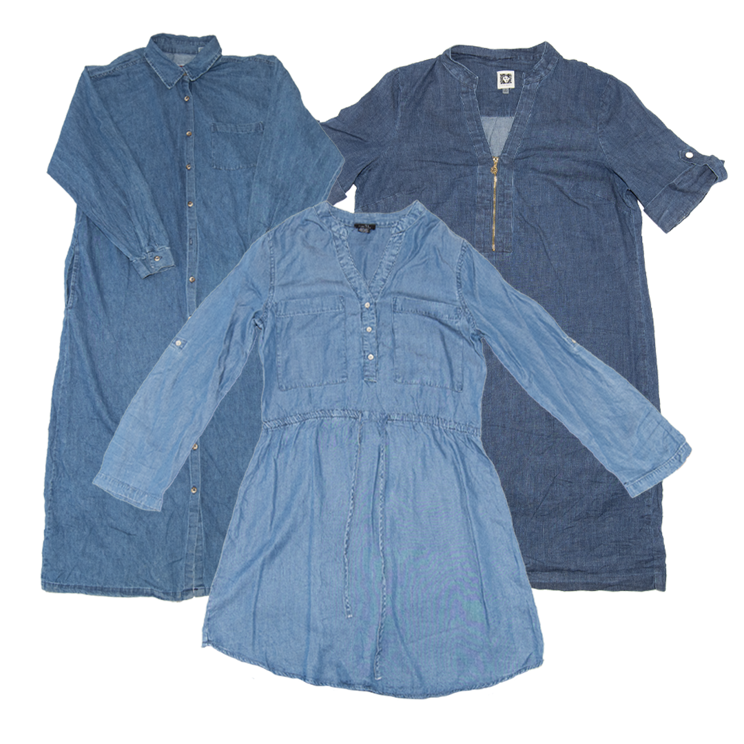 PACK WOMEN DENIM DRESSES