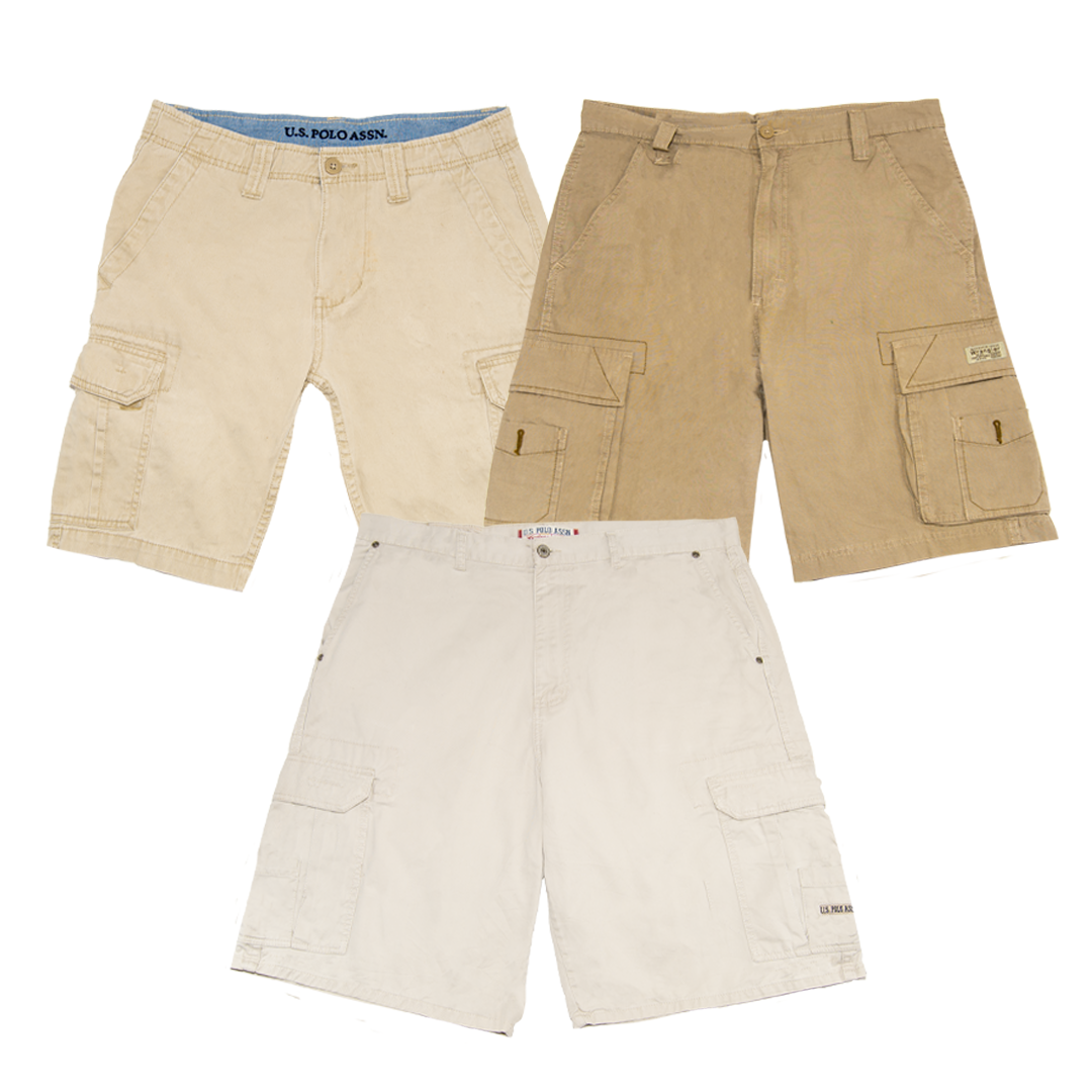 PACK PANTALONES CORTOS CARGO DE MARCA