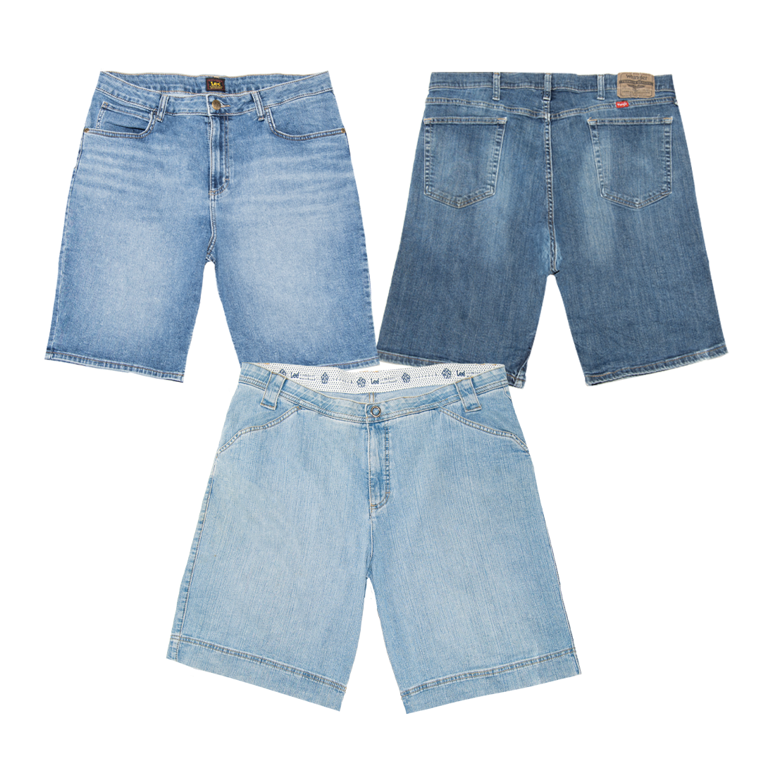 LEE, WRANGLER, LEVIS HERREN KURZHOSEN JEANS PAKET