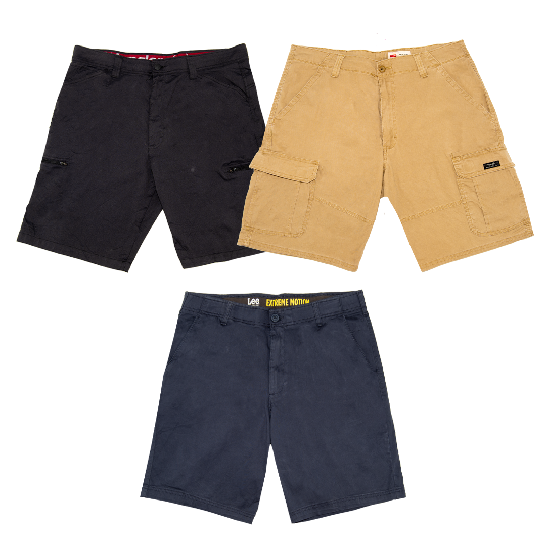LEE, WRANGLER, LEVIS ANZUG KURZHOSEN JEANS PAKET