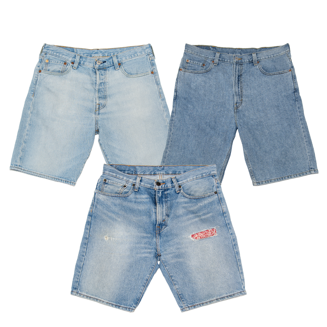 LEE, WRANGLER, LEVIS HERREN KURZHOSEN JEANS PAKET