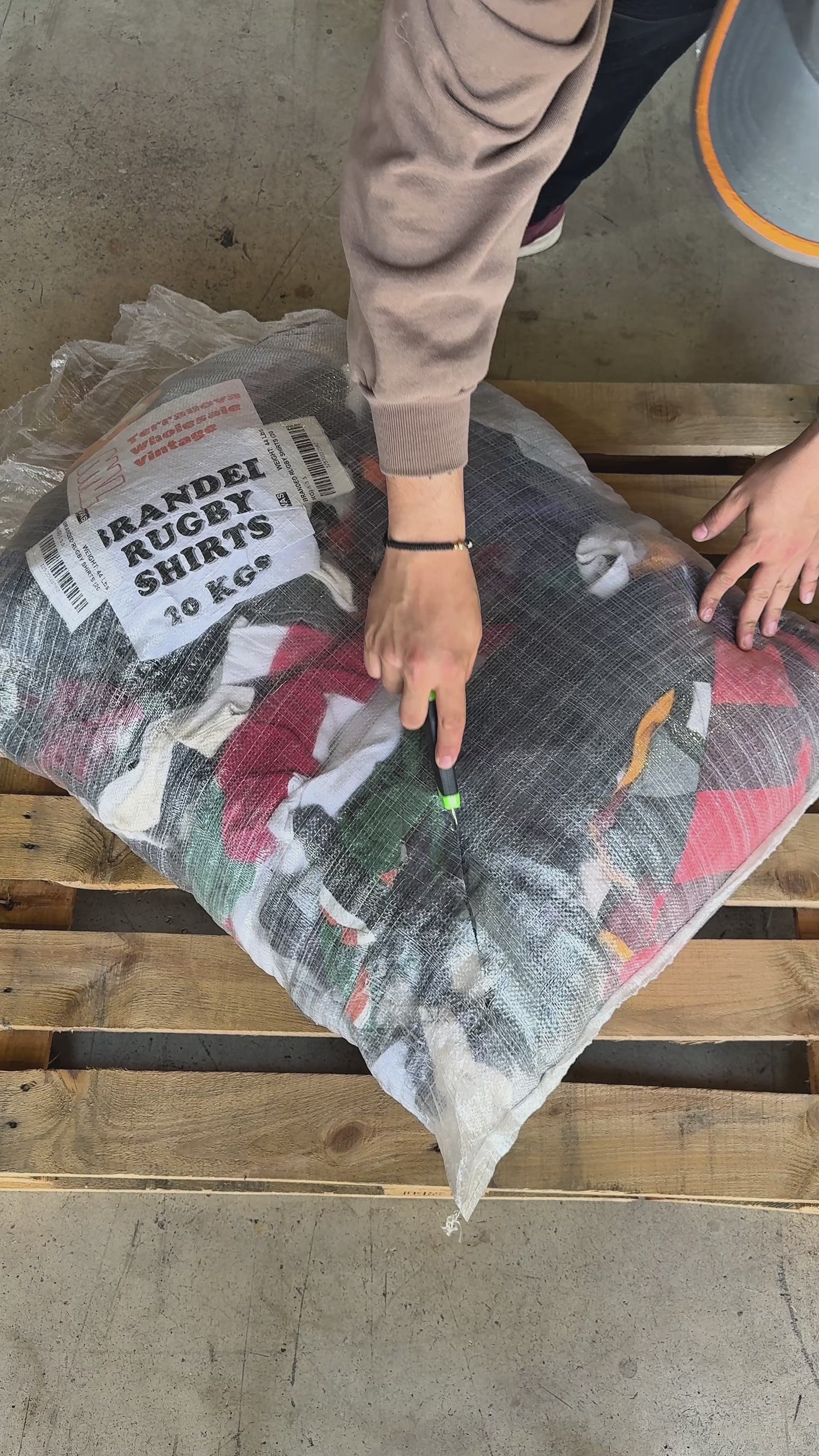SACK OF VINTAGE RUGBY SHIRTS