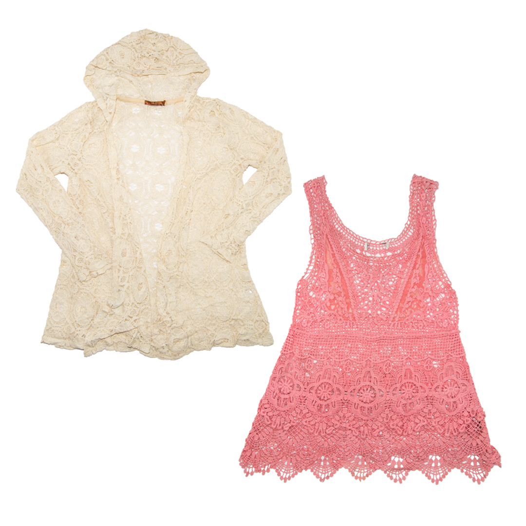 VINTAGE HÄKEL BLUSEN PAKET