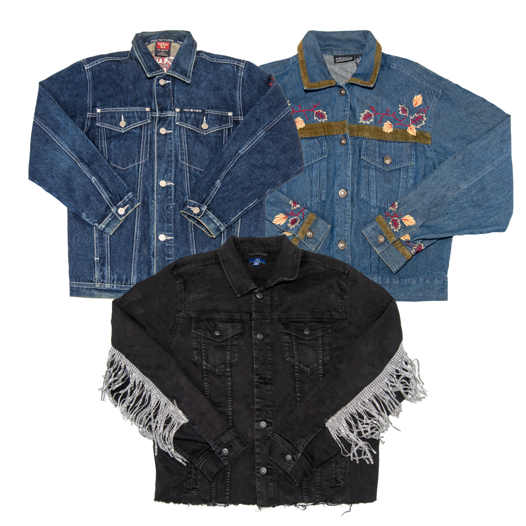 VINTAGE DENIM CRAZY/HIP HOP JACKEN KILO PAKET