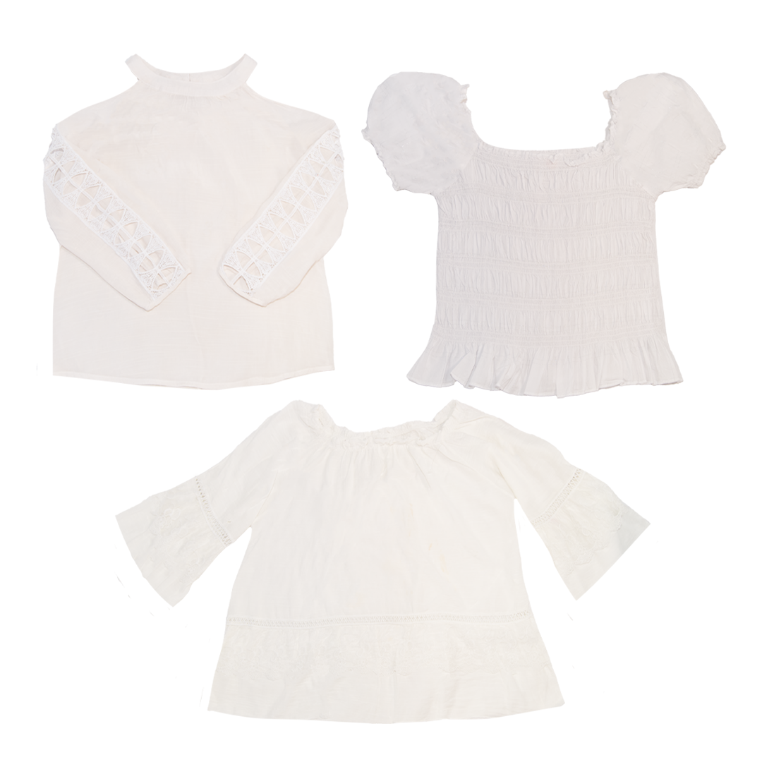 PACK BLUSAS BLANCAS VINTAGE